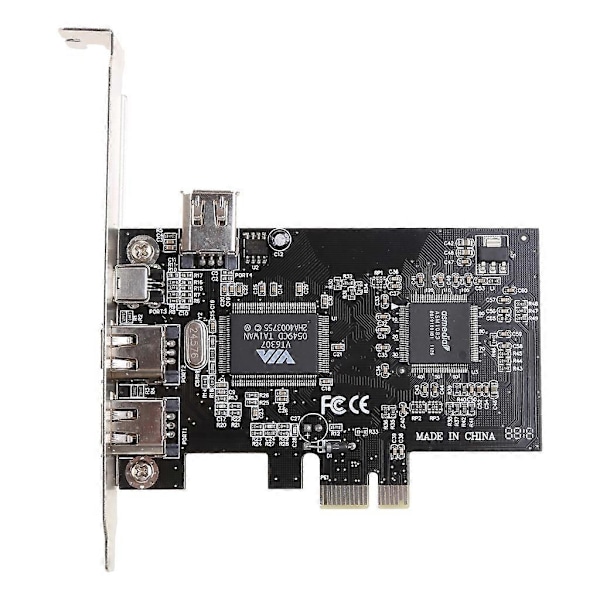 PCIE 1394A Video Capture Controller Kort 3 Porte 1394A Firewire PCI for Express