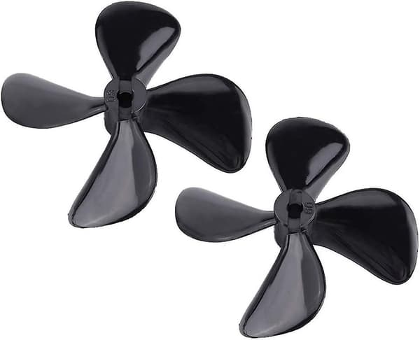 RC Båd 4-Bladet Propeller, 2 Styk Pro & Reverse Propeller Plastik 4-Bladet Fuldt Nedsænket Propeller Til RC Modelbåds Tilbehør