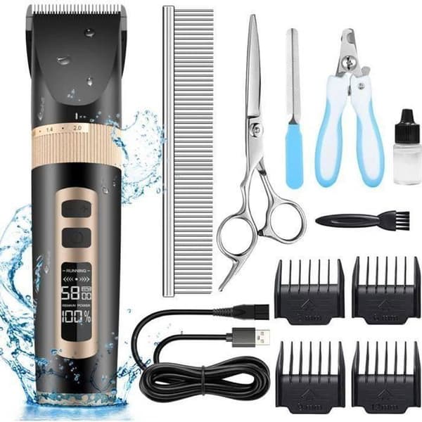 Husdjurstrimmer - YYV - Professionell - Elektrisk - Tyst - LCD-display - 3 hastigheter