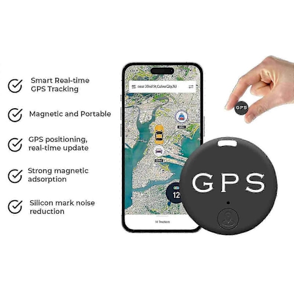 Mini Magnetisk GPS-Sporing i Realtid Bil Lastbil Køretøj SMS Lokator GSM GPRS GF10, 50% Tilbud - FPJ23