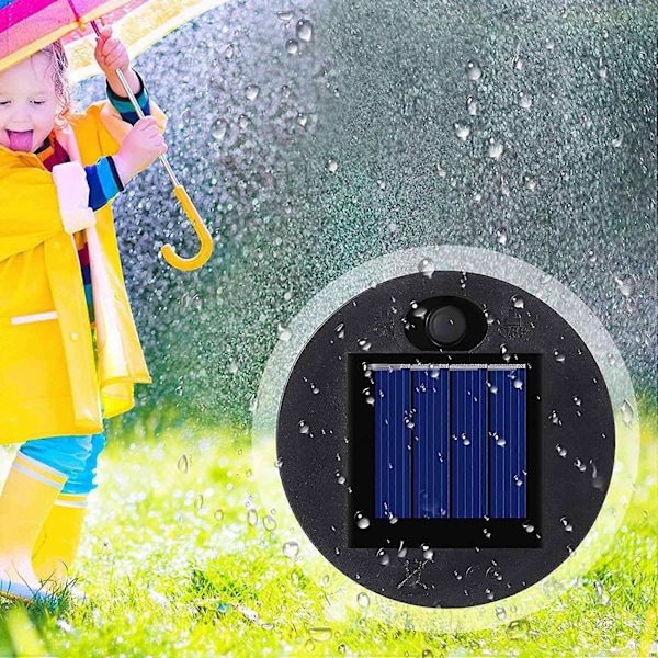 4 stk. Erstatnings Topper til Solcellelys Utendørs Henge Lykt Solcellelysdeler Runde Solcellelys