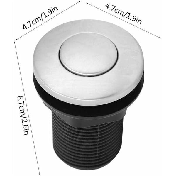 Affaldsluftafbryder automatisk knap + pneumatisk slangesæt. 32mm