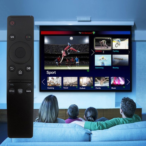 Kaukosäädin yhteensopiva Samsung TV BN59-01259B/D QN65Q9FAMFXZA UE55NU7405 UN65RU7100 UN75RU71 kanssa