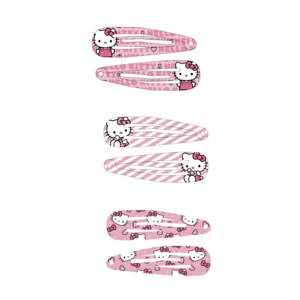 Hello Kitty Sød 6-pak hårklemmer
