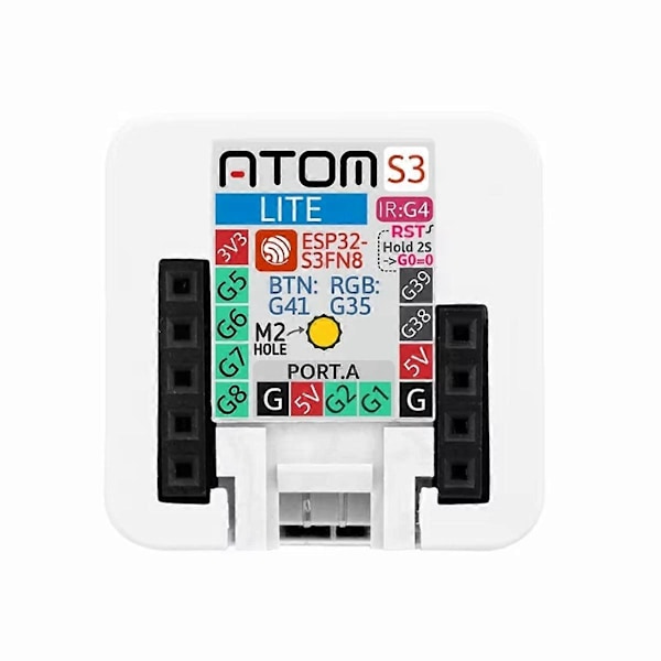 ATOMS3 Lite ESP32S3 Utvecklingskit ESP32-S3 Programmerbar Kontroller Inbyggd IoT Applikationsutvecklingsbas