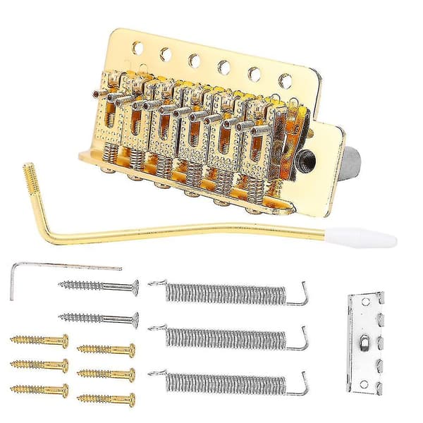 Guld ST Guitar Tremolo System - Roller Single Locking Vibrato Bro & Haleplade
