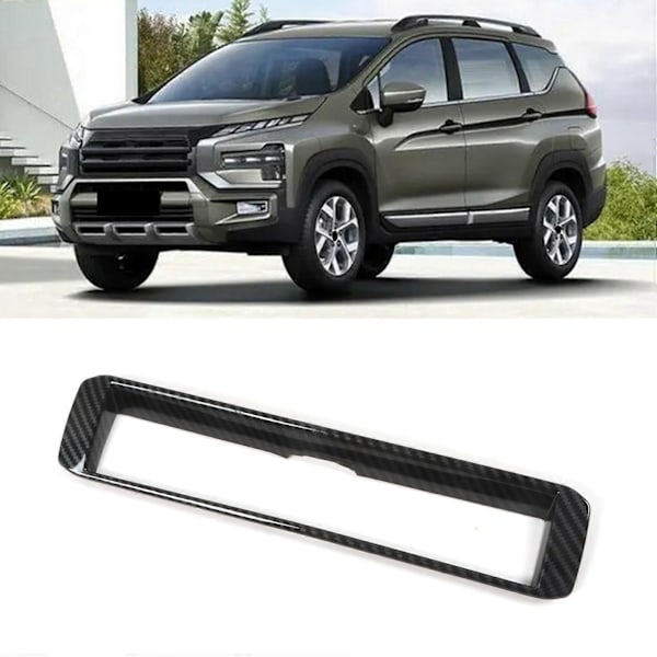 Bil Kolfiber ABS Luftutsläppsskydd Trim Passar Mitsubishi Xpander 2022 2023