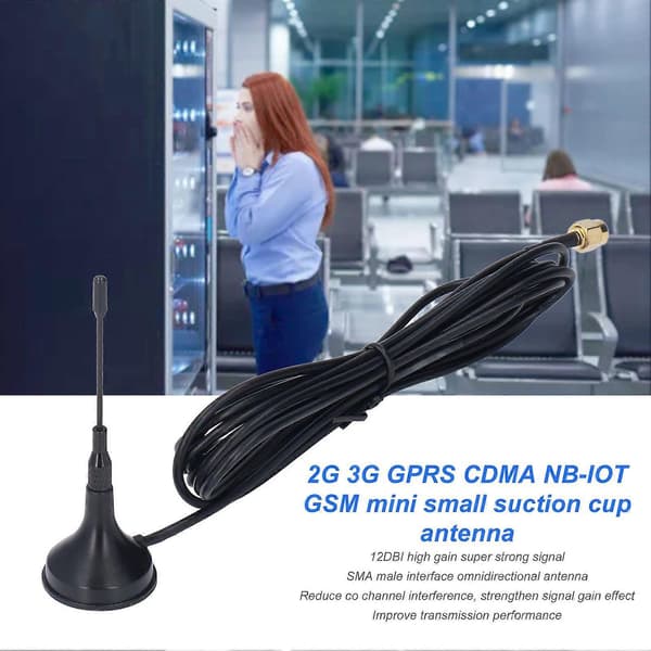 Højkvalitets GSM Mini Antenne GPRS 2G 3G Antenne Stærk Magnetisk Base SMA
