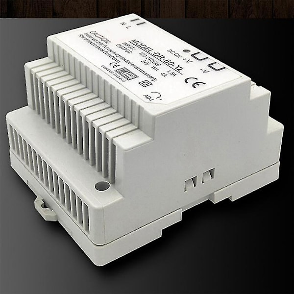 -60-12 Transformer 12 Volt 5 Amp Indrial DIN Rail AC til 12v (12