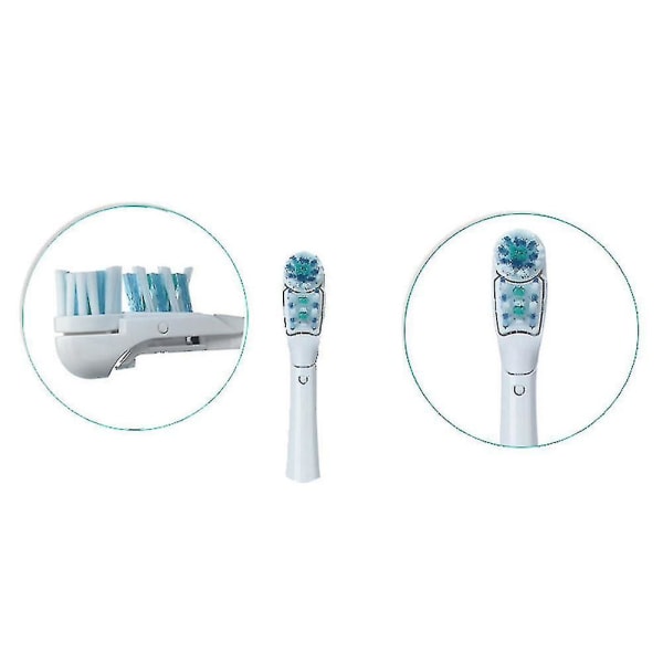 4 stk. Erstatningshoder for tannbørste Dual Clean for Braun Oral B Cross Action Power