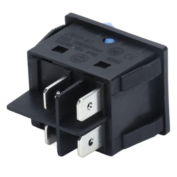 Høykvalitets 4-pins vippebryter blå 125/250VAC