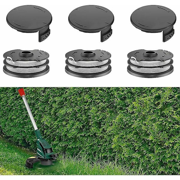 Sett med 3 spoler med spoledeksel for Parkside PRTA 20-Li A1- IAN 311046, PRTA 20-Li B1- IAN 330831, PRTA 20-Li B2- IAN 334231, PRTA 20-Li C3- IAN 3517