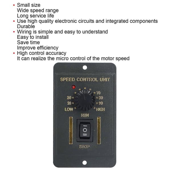 Høykvalitets AC motorhastighetsregulator AC220V transmisjon med forover og