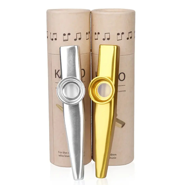 Kazoo Metal Kazoo Guitar Ukulele Accompaniment Farve Begynder Let At Lære Musikinstrument Eid Al-Adha Mubarak Sort