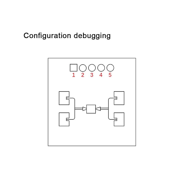 24Ghz Människokropps-sensor Modul TTL Seriell Kommunikation LD1115H -