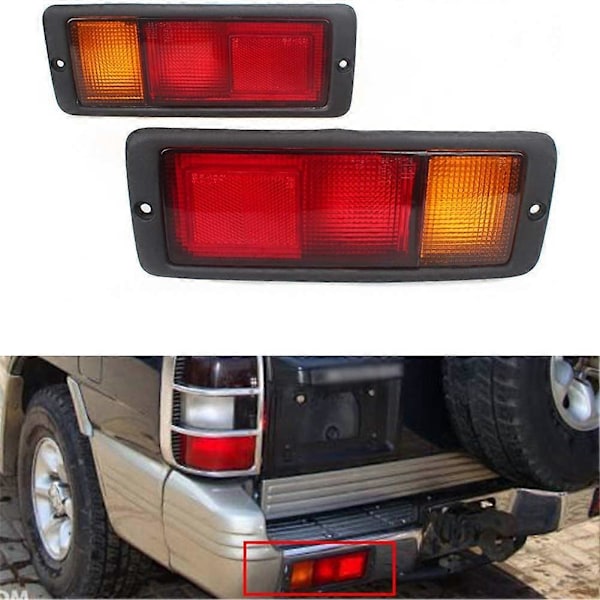 Baklykt Førerside Venstre Bakre Bumper Reflektorlampe for Montero 1992-1999 MB124963