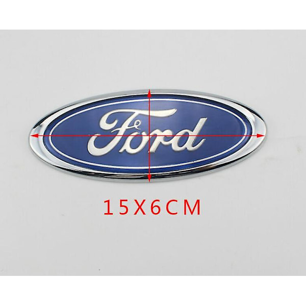 Sininen 9-nastainen Fordin soikea etusäleikön merkki Transit mk6 mk7 2006 - 2014
