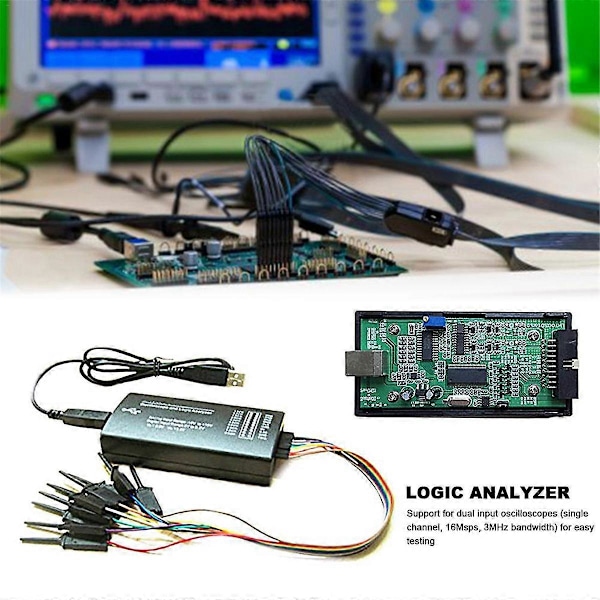 LHT00SU1 Virtuellt oscilloskop logikanalysator multifunktionell fullfjädrad signalgenerator med 16M