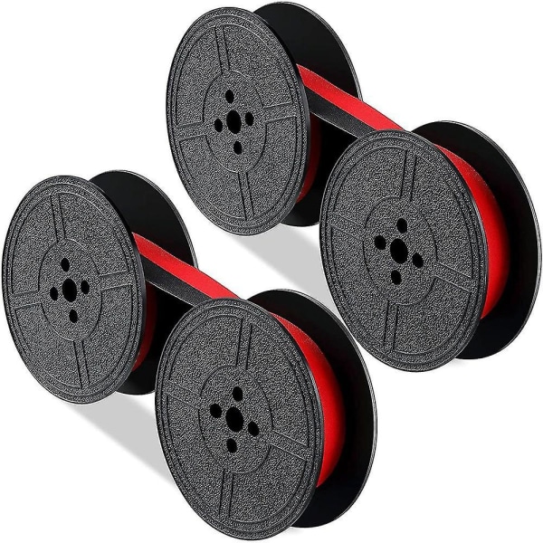 2-pack skrivmaskinsbandspolar skrivmaskinsband rött och svart spolersättningspaket kompatibel skrivmaskin-dt