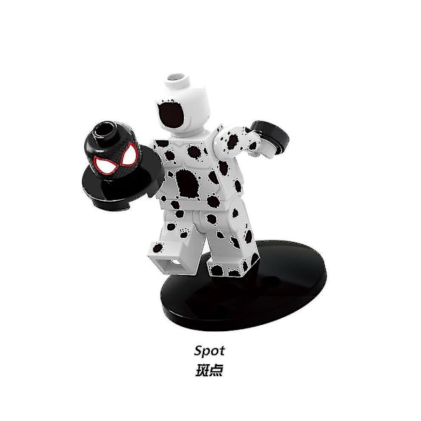 8 osaa/setti Marvel Spider-Man Miles Gwen -sarjan minifiguurien rakennuspalikoita toimintahahmojen leluja lahjaksi lapsille