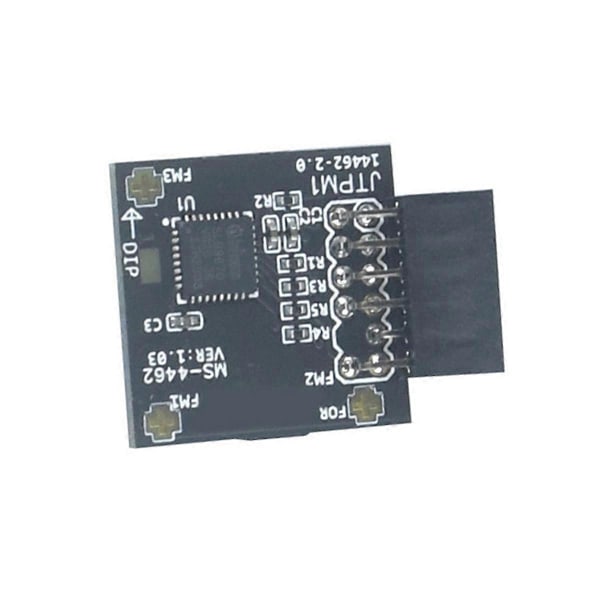 TPM 2.0 Krypteringssikkerhetsmodul TPM MS-44462-SPI 12 Pin SPI TPM2.0 Sikkerhetsmodul for MSI Hovedkort