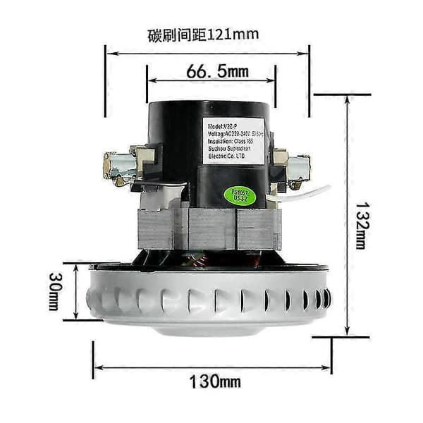 220V 1400W Støvsugermotor for Deerma Støvsuger - Erstatning