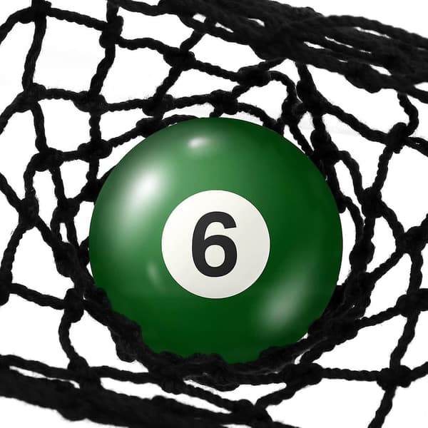 6 stk. bomuldspoolbordnetposer holdbare poolnetposer poolbordtilbehør (santanxing)