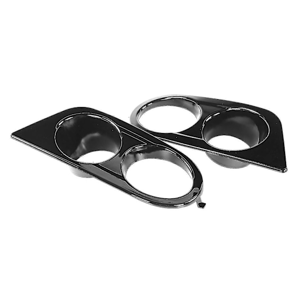 2 stk Frontlysklykter Deksel Dobbelt Hull Biltilbehør Passer for E46 M3 20012006 Blank Svart