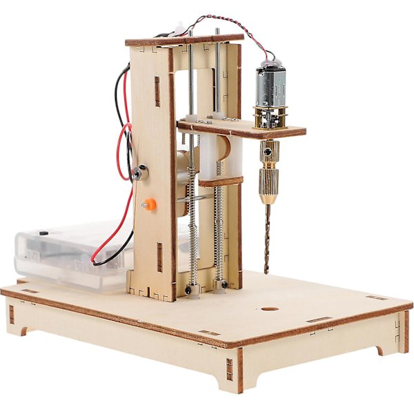 1 Sæt Mini Bordbænkboremaskine DIY Uddannelse Videnskabsprojekt Mini Boremaskine Sæt