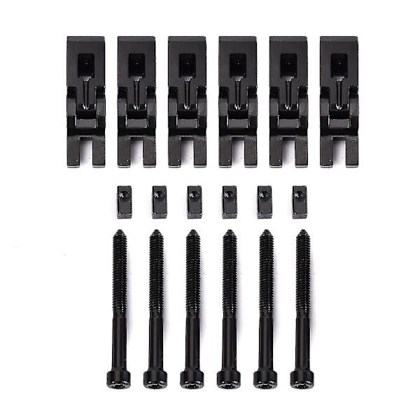 6 stk. Metall Gitarrlåste Strengsaddler For Floyd-Rose Tremolo Bridgedeler