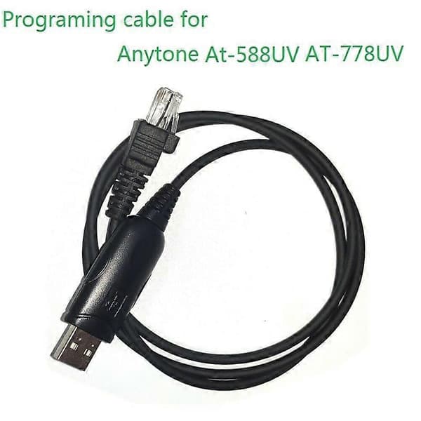 USB Programmeringskabel til Anytone At-588UV AT-778UV Bil 2-vejs Radio