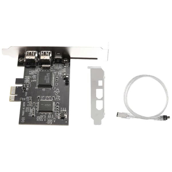 PCI-E PCI FireWire-kort, IEEE 1394 Controller-kort med Firewire-kabel, til video- og lydtransmission
