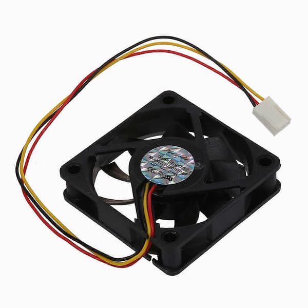 CPU-viftekjøler 60 x 60 mm Boksdatamaskin - Svart