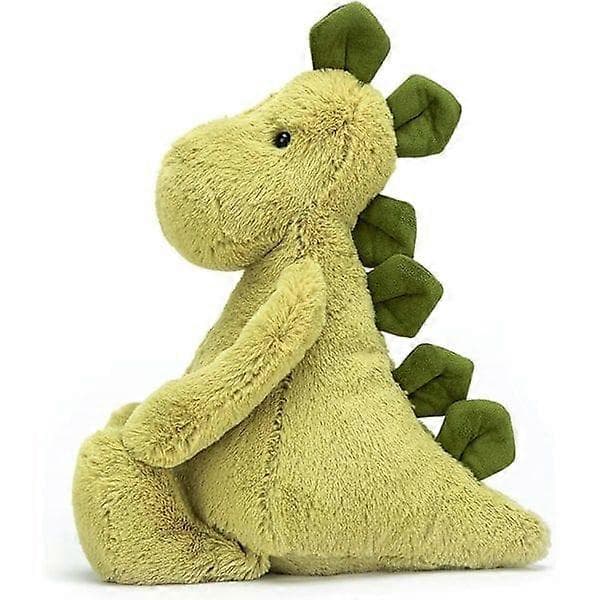 Jellycat Bashful Dino - Kosedyr, Medium 30 cm Dinosaur Plysjleketøy, Klassisk Gave til Barn Medium 30cm