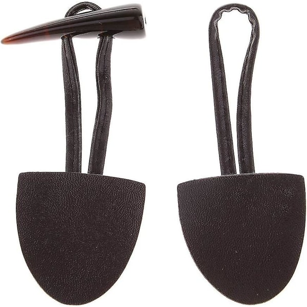 6 par läderknappar Horn Toggle Duffle-knappar för kappa Kaffe Spänne Spänne Fancy Knappar - Brun