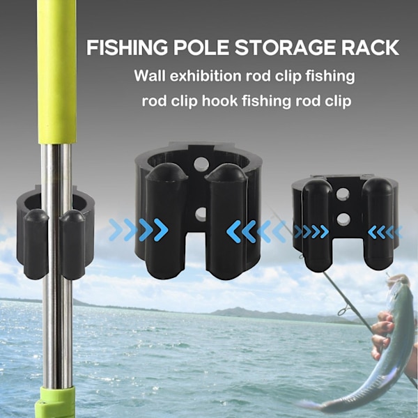 20 stk. Regulære Fiskegrej Opbevaringsklips, Fiskegrej Holder Opbevaringsstativ, 2 Stilarter & 10 stk. Hver