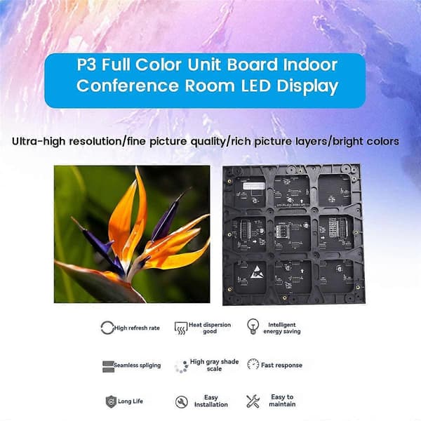 P3 Fullfärg Enhetskort Inomhus Konferensrum Stor Skärm LED Display Modul Elektronisk Annonsering
