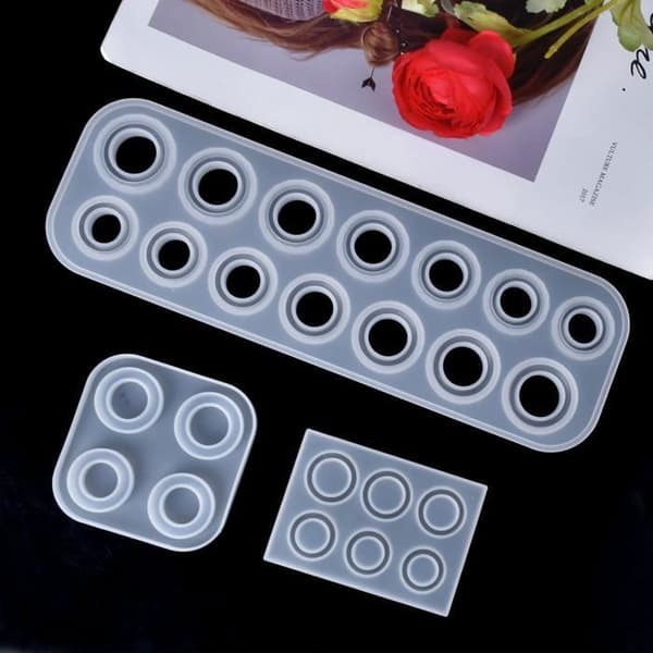 3-delt ring smykkeform, silikone ringform, harpiks ringform, ur smykkeforme