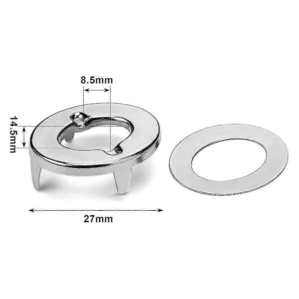 20 Sett Marine Grade Twist Lock Festespenner Svingknapp Øye og Stud, For Lerret Festespenner Svingknapper