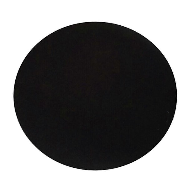 Cirkulær Musemåtte Sort Fuld Måne Computermusemåtte Gummiklud Musemåtte til Kontor Laptop (Diameter22cm x Tykkelse3mm)