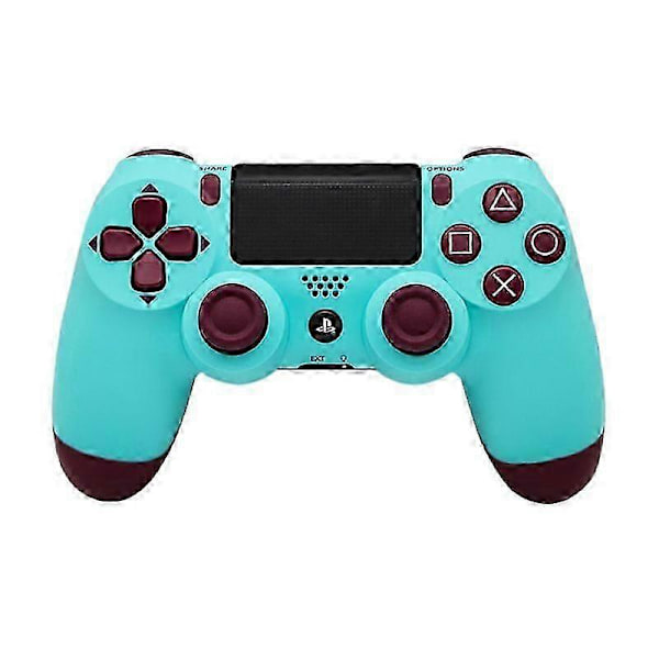 Samme stil PS4-spilcontroller, trådløs bluetooth-controller steamcomputer dobbelt spilcontroller PS4 vibration Berry Blue