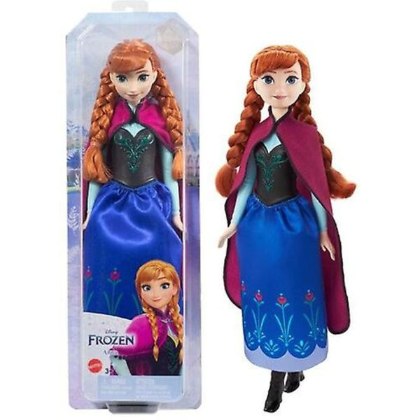 Mattel - Disney Frozen Dockan Anna med flätor  [SAMLAROBJEKT] Pappersdocka USA import