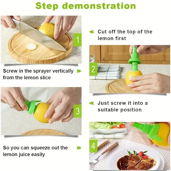 1 st, Mini Citronpress - Enkelt och bekvämt juiceverktyg Bekvämt enkelt manuellt juice-sprayer Kökspryl