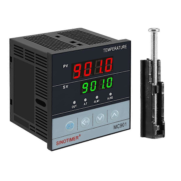SINOTIMER MC901 Digital Vattentät PID Temperaturkontroller K Typ PT100 Sensoringång Relä SSR Ou