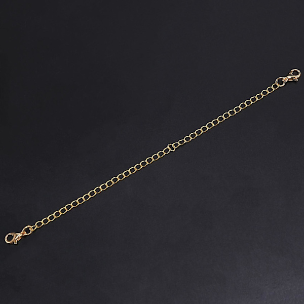 12 st kedjeförlängare, 6 storlekar rostfritt stål armband förlängning halsband förlängare för DIY smycken