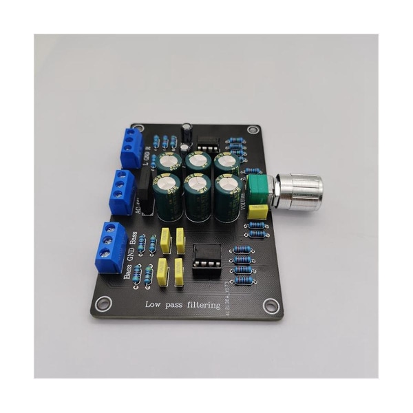 2-vägs subwoofer frekvensdelningskort Elektroniskt lågpassfilter Crossover Ac12v Ne5532(88hz)