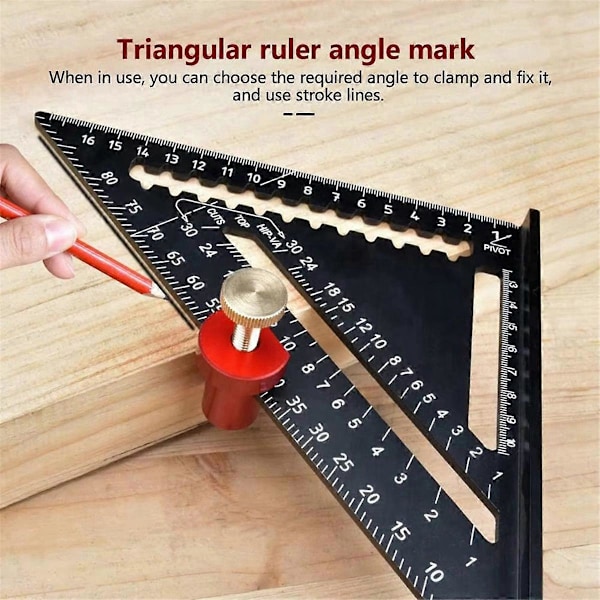 20mm Arbeidsbenk Bord Hundeklemme Stopper Treskjæring Arbeidsbenk Spikerbrems Stopper Linjal Stopp Gjerde, Rød