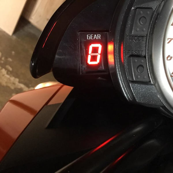LED 1-6 Gearindikator Hastighedsskærm til Suzuki GSXR1000 GSX-R1000 2001 2002 2003 2004 - 2016 GSXR 1000 Motorcykel Tilbehør
