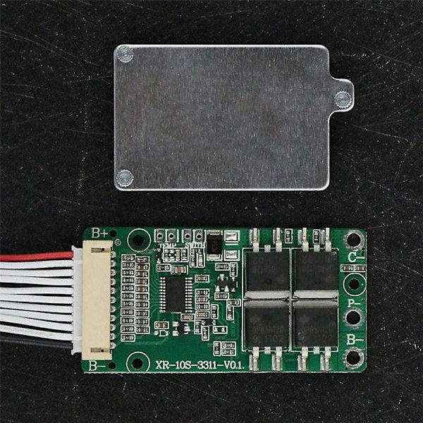 BMS 10S 36V 15A 18650 Li-Ion Litiumbatteri Laddningsskyddskort PCB PCM Gemensam Port för Escooter E-Cykel Laddning