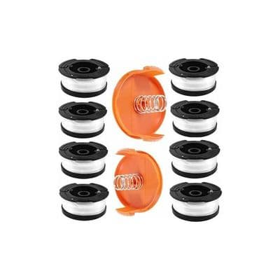 Trimmertrådspole - YYV - A6481 A6485 - 8 spoler - 2 dæksler - 2 fjedre